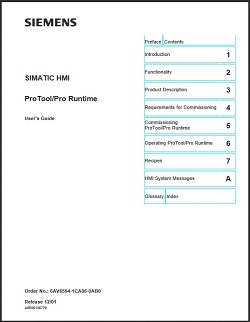 SIMATIC HMI ProToolPro User s Guide Siemens